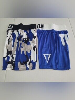 Title boy's boxing shorts size Large bundle of 2